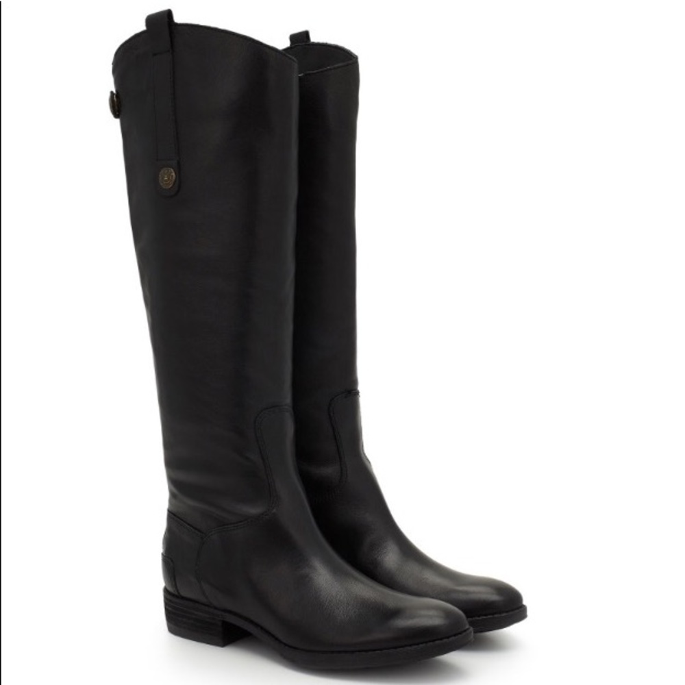 Black Sam Edelman riding boot